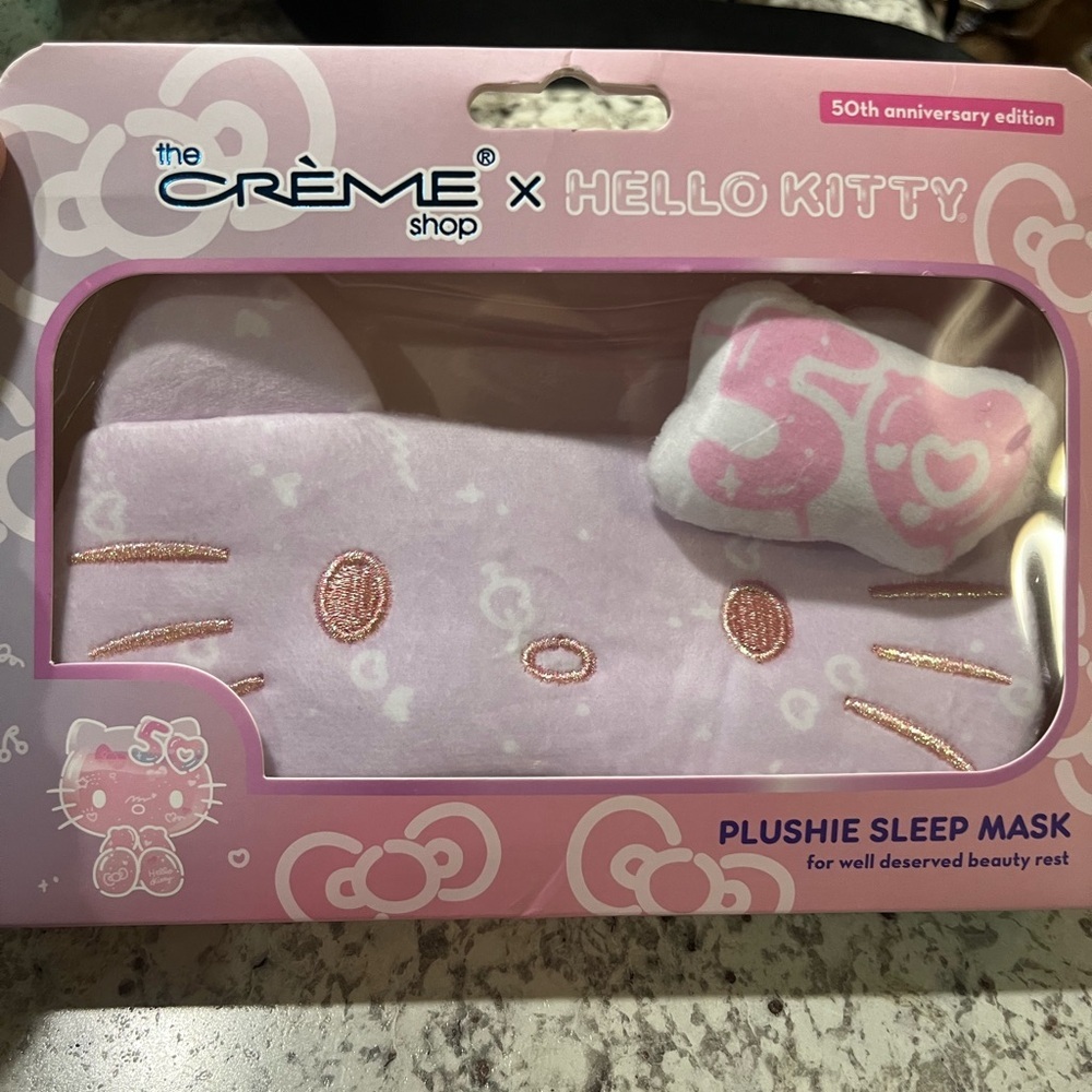 x Hello Kitty Pink Plushie Sleep Mask